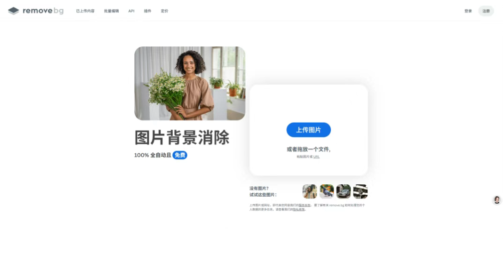 Remove.bg｜AI 一键免费抠图