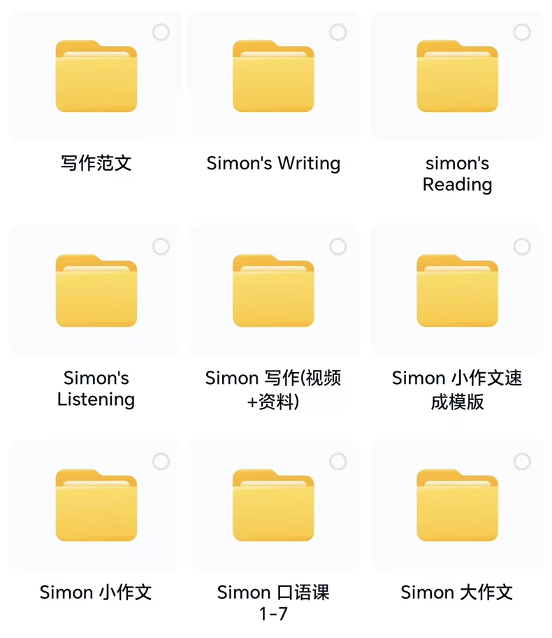 雅思simon考官全套资料学术类simon写作范文视频课程写作观点库